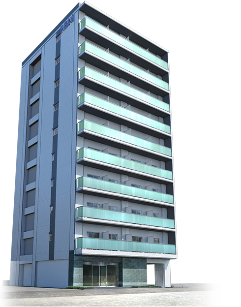 建物外観の完成予想CG